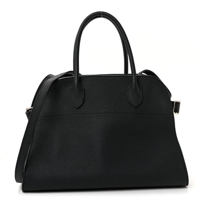 The Row Matte Grained Calfskin Soft Margaux 12 Dark Navy 1 of 9