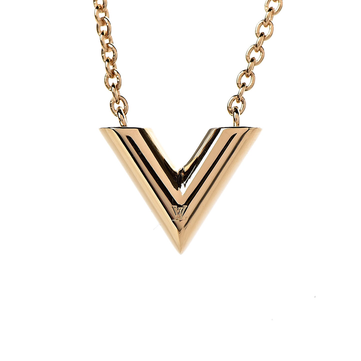 Essential V Necklace Gold