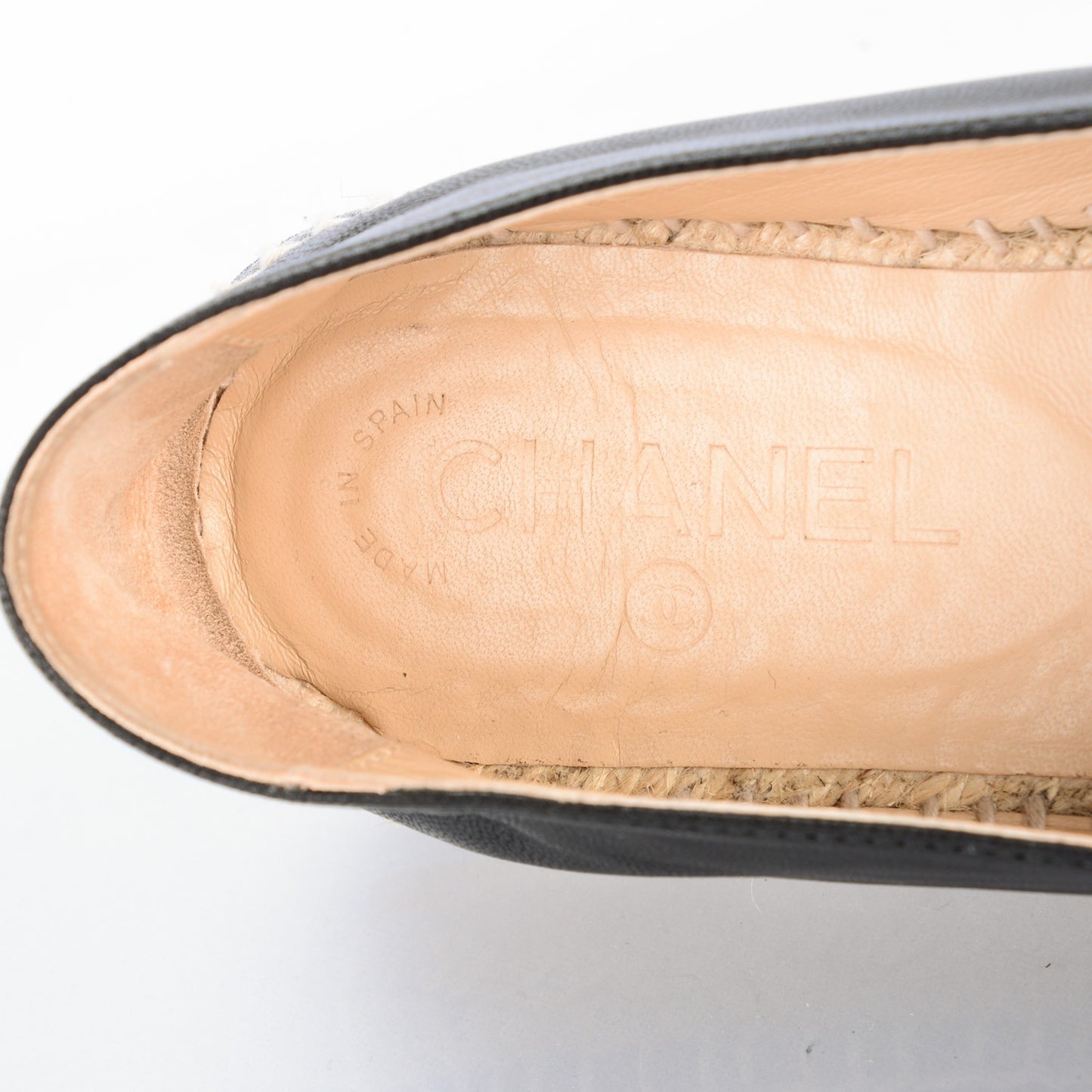 Lambskin CC Espadrilles 39 Black