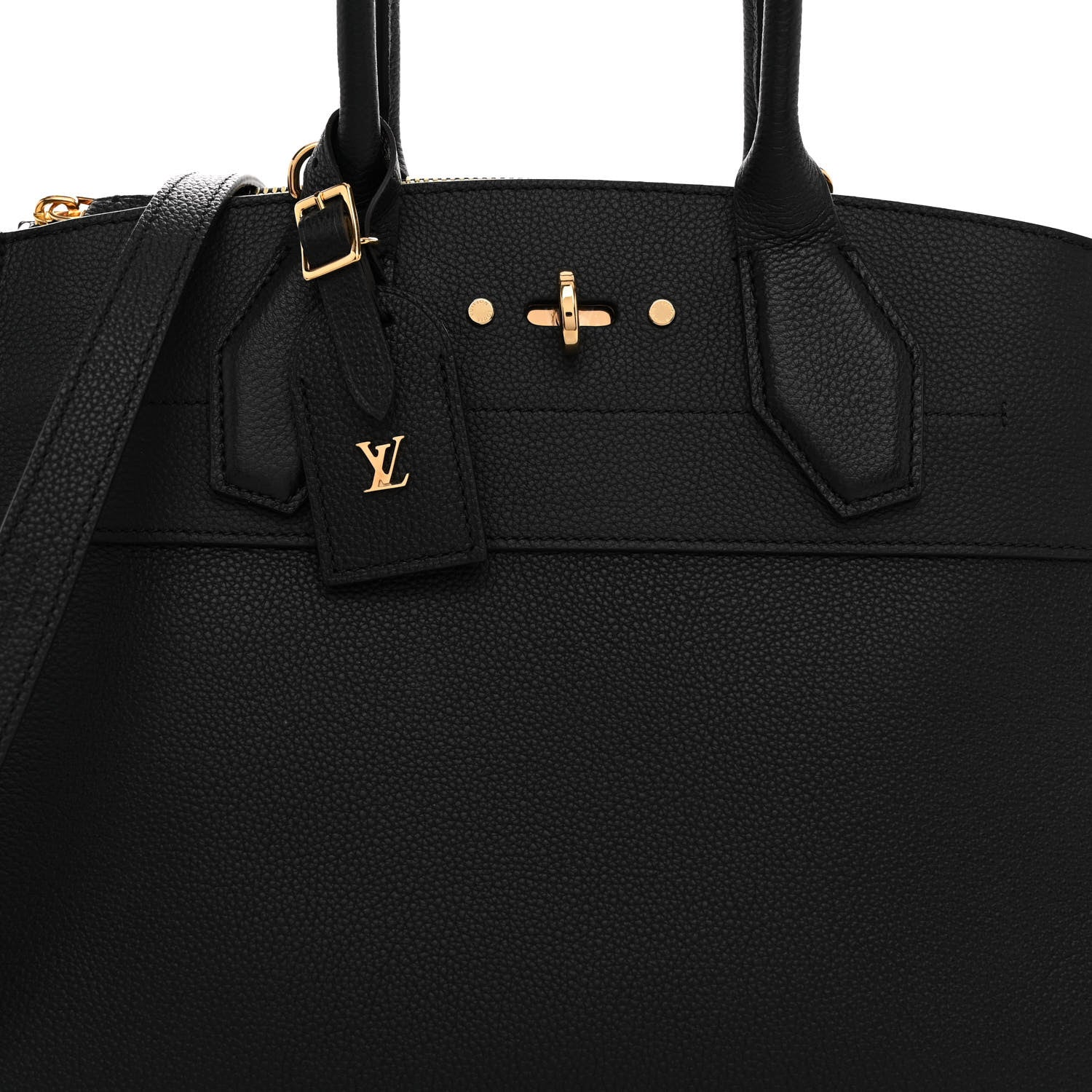 Louis Vuitton Taurillon City Steamer MM Black 7 of 9