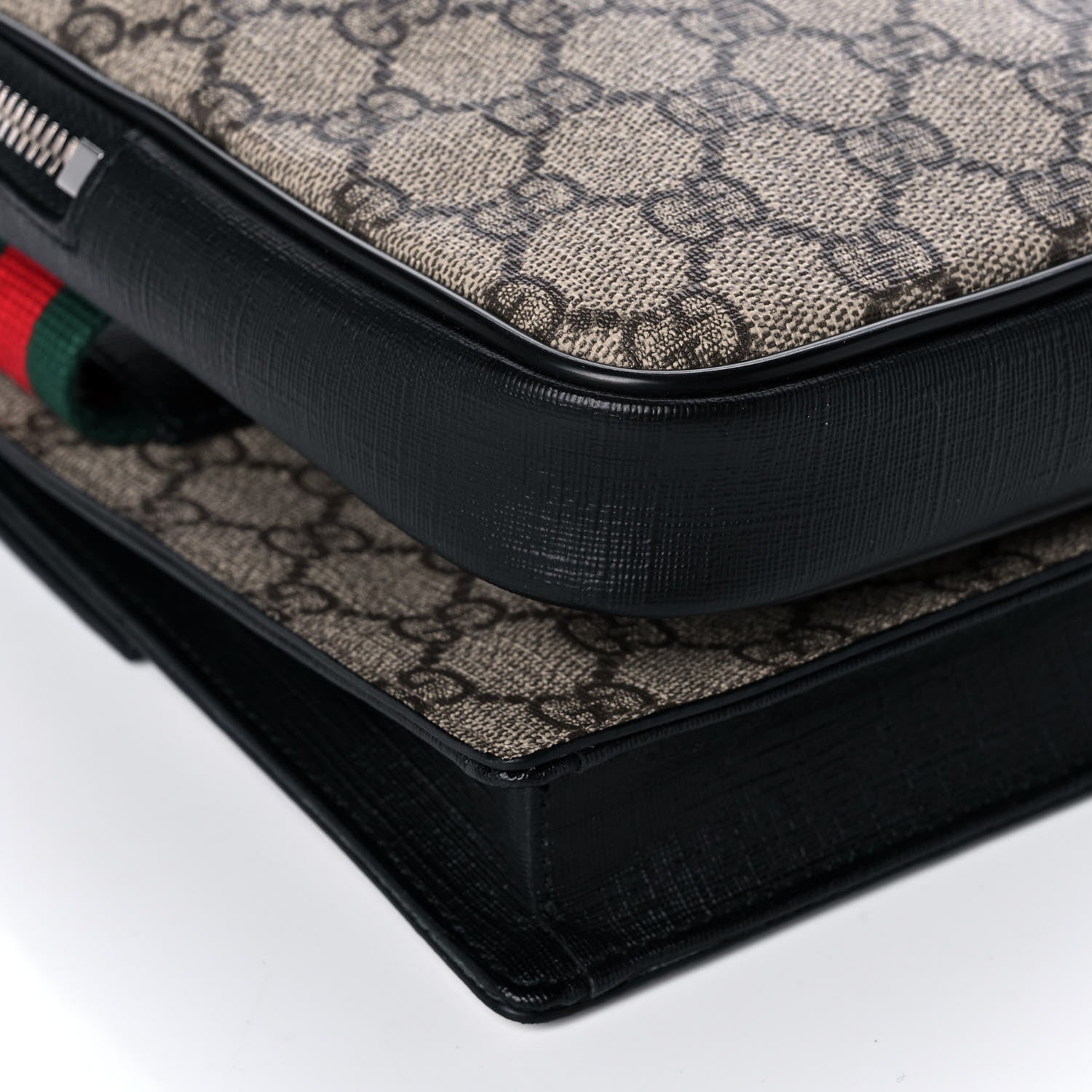 Gucci GG Supreme Monogram Web Belt Bag Black 10 of 15