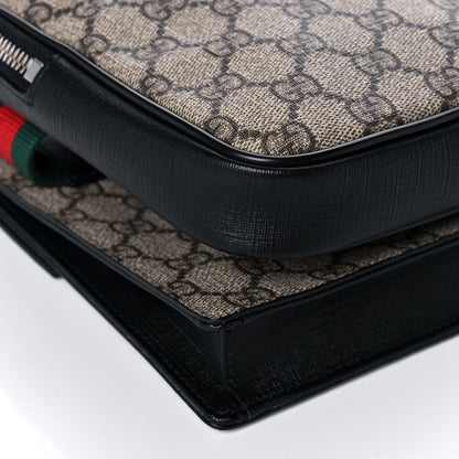Gucci GG Supreme Monogram Web Belt Bag Black 10 of 15