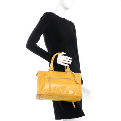 Miu Miu Vitello Shine Zip Tote Mimosa 2 of 8