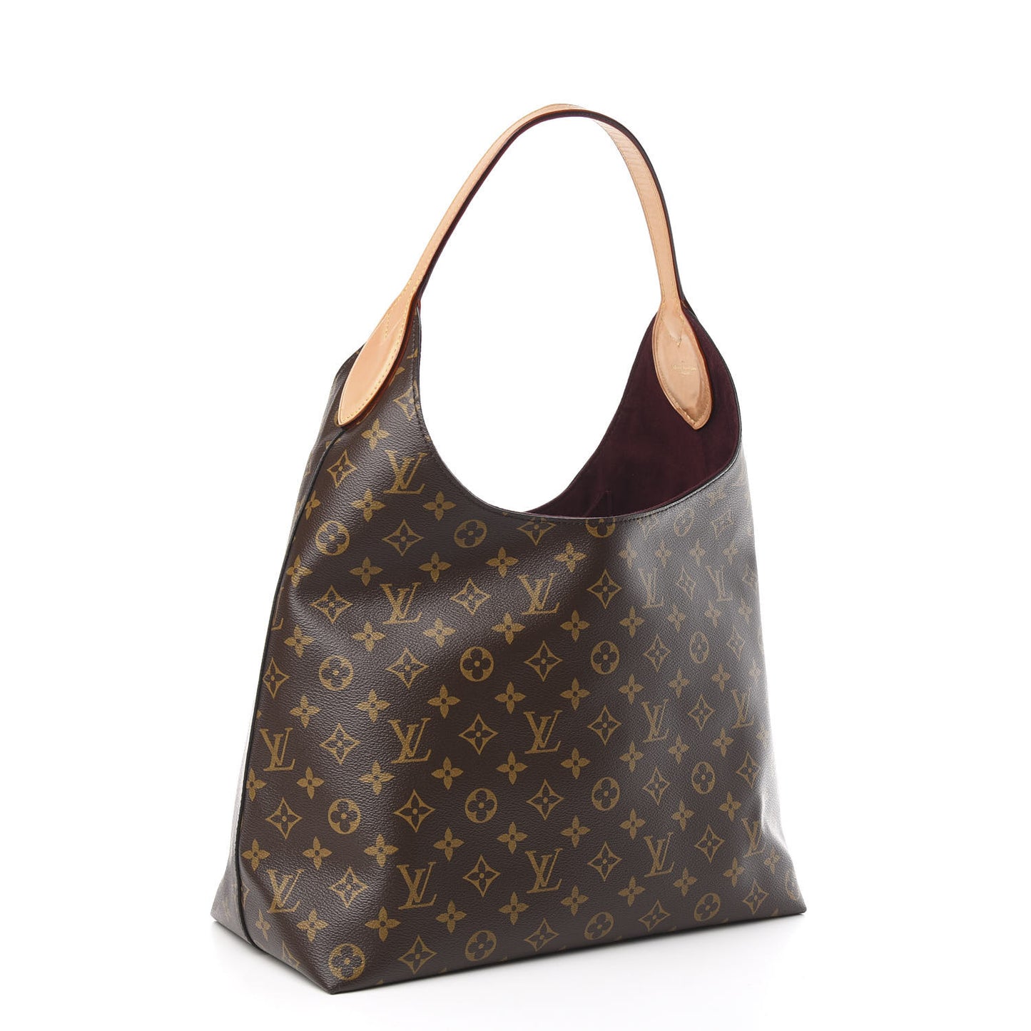Monogram Flower Hobo Beige