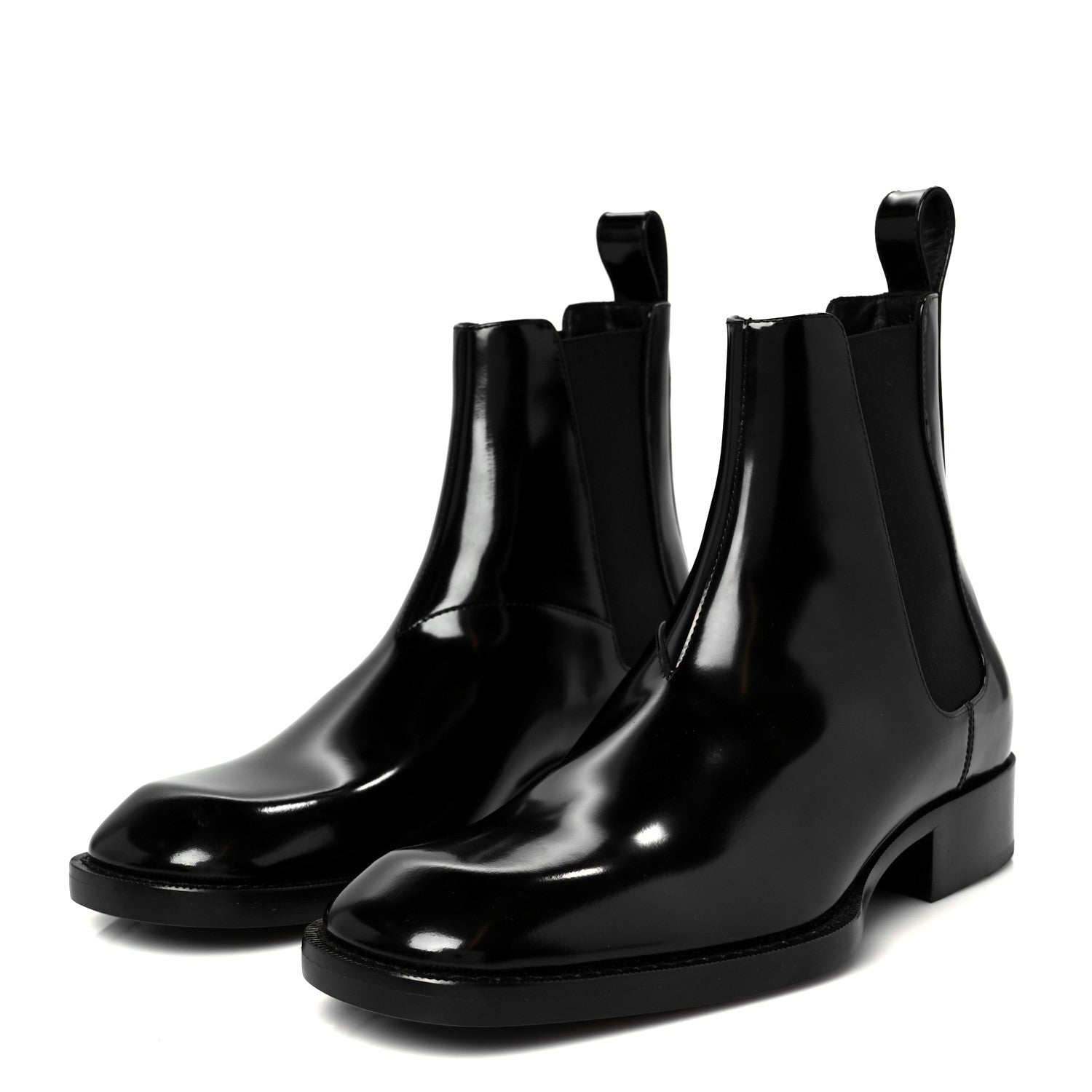 Saint Laurent Vitello Moet Mens Vadim 25 Booties 39 Black 4 of 10