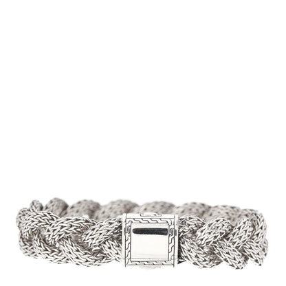 John Hardy Sterling Silver 14mm Braided Classic Chain Bracelet 3 of 5
