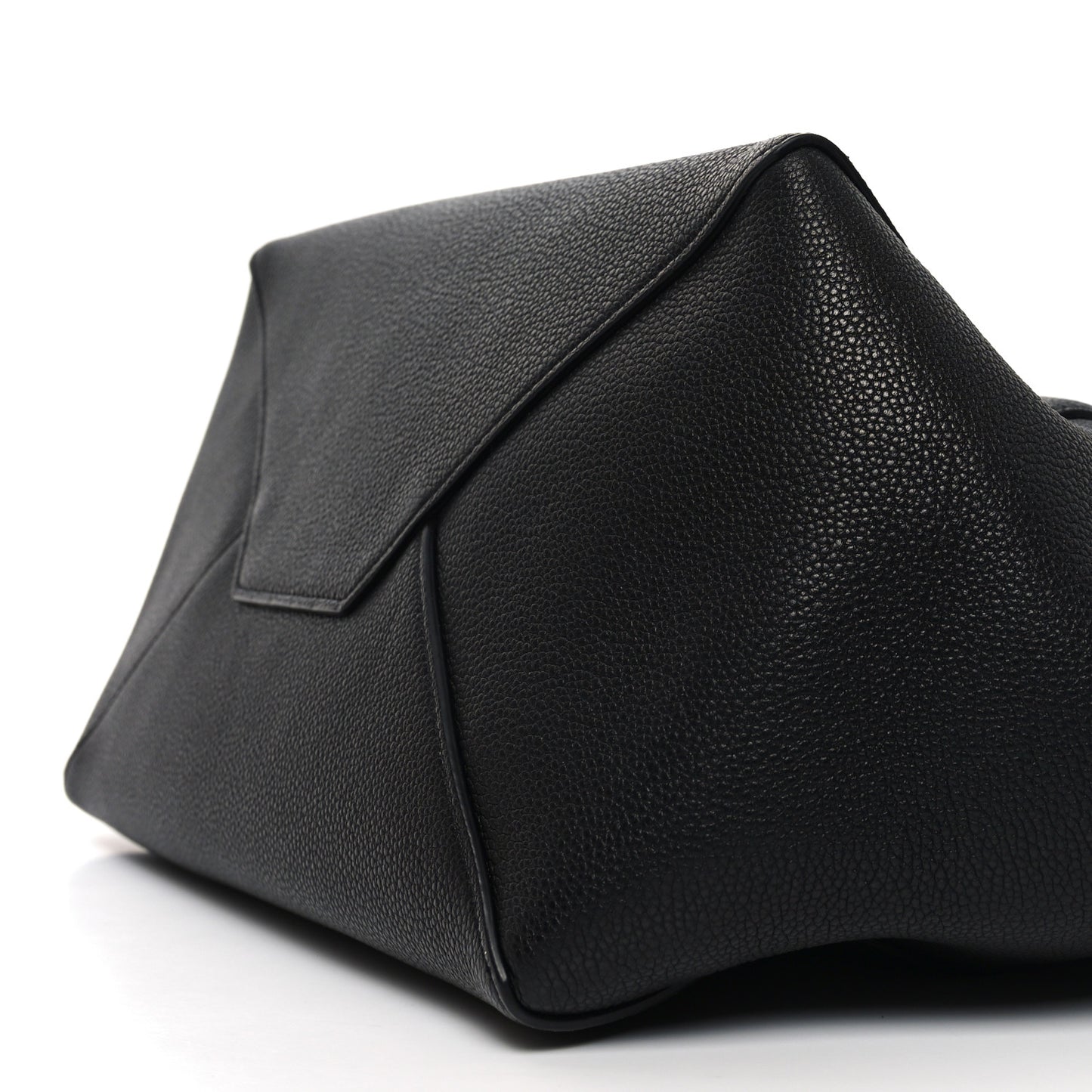 Soft Grained Calfskin Small Belt Cabas Phantom Black