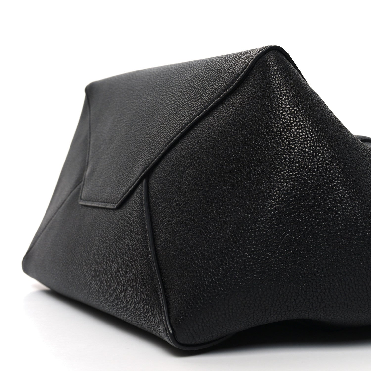Celine Soft Grained Calfskin Small Belt Cabas Phantom Black 9 of 9