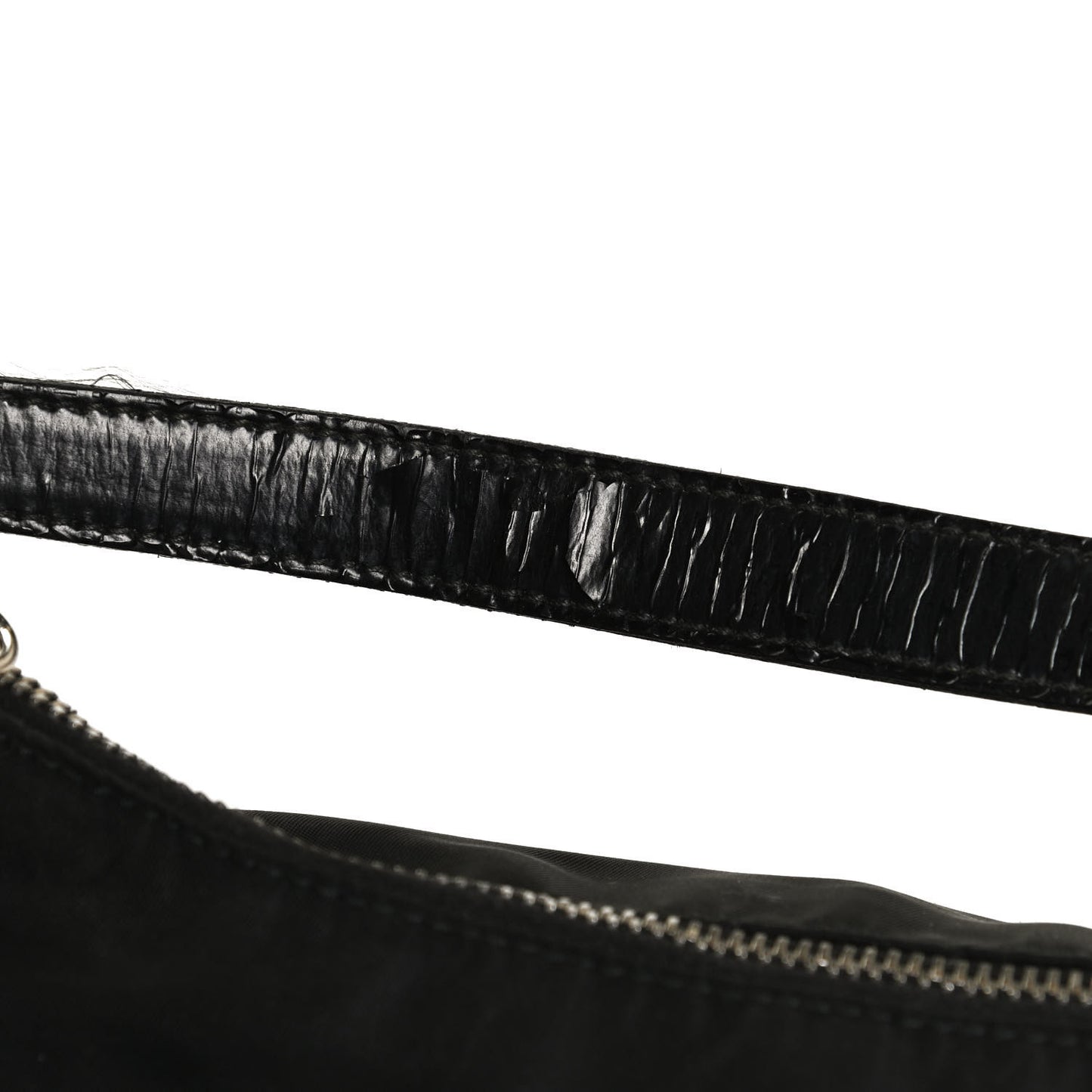 Tessuto Nylon Vitello Hobo Black