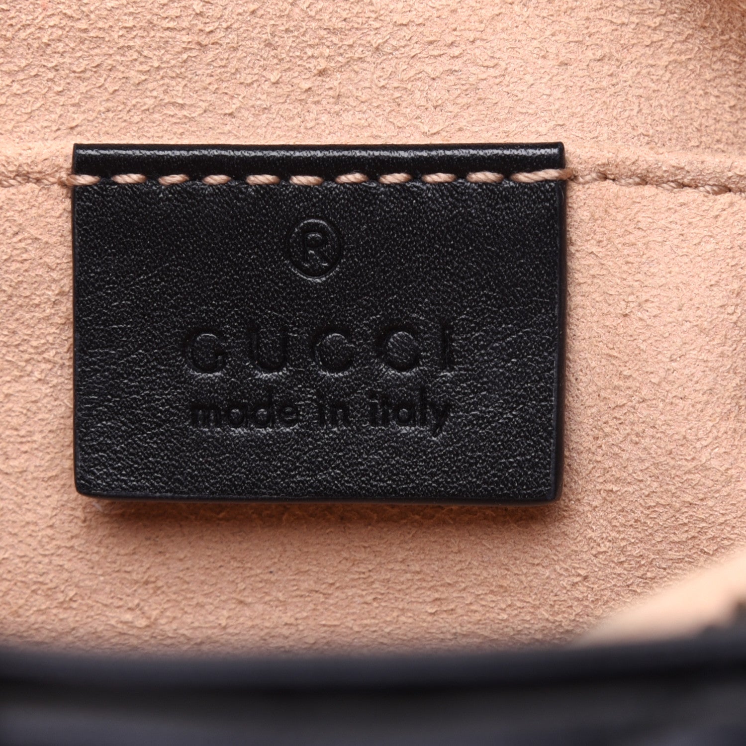 Gucci Calfskin Matelasse GG Marmont Belt Bag 105 42 Black 8 of 16