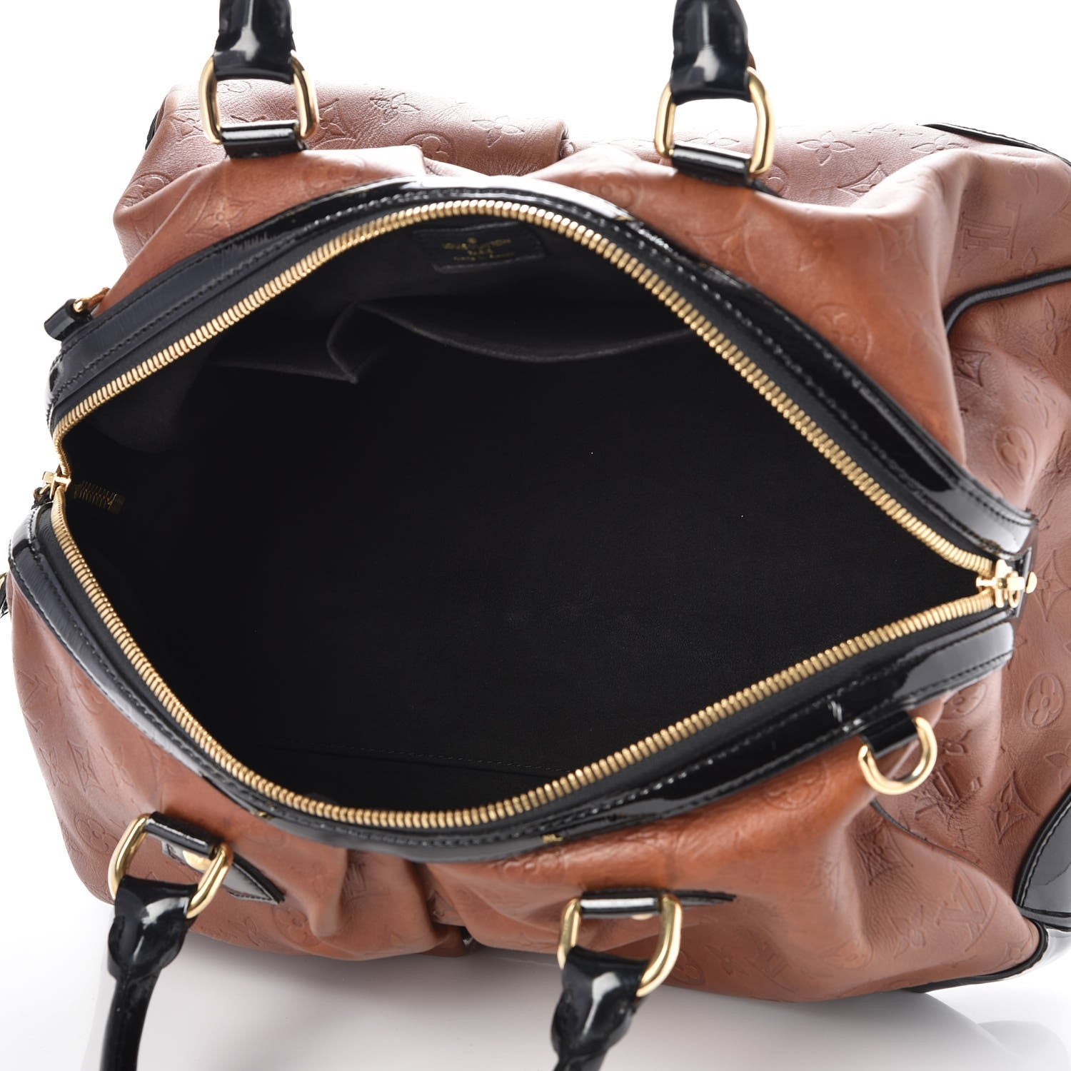 Louis Vuitton Cuir Embossed Monogram Stephen Bag Fauve 5 of 10