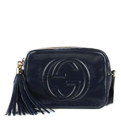 Gucci Vernice Naplack Small Soho Disco Bag Uniform Blue 1 of 7