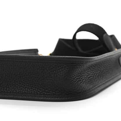 Hermes Taurillon Clemence Evelyne TPM Black 10 of 11