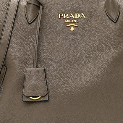Prada Vitello Daino Zippered Tote Argilla 8 of 12