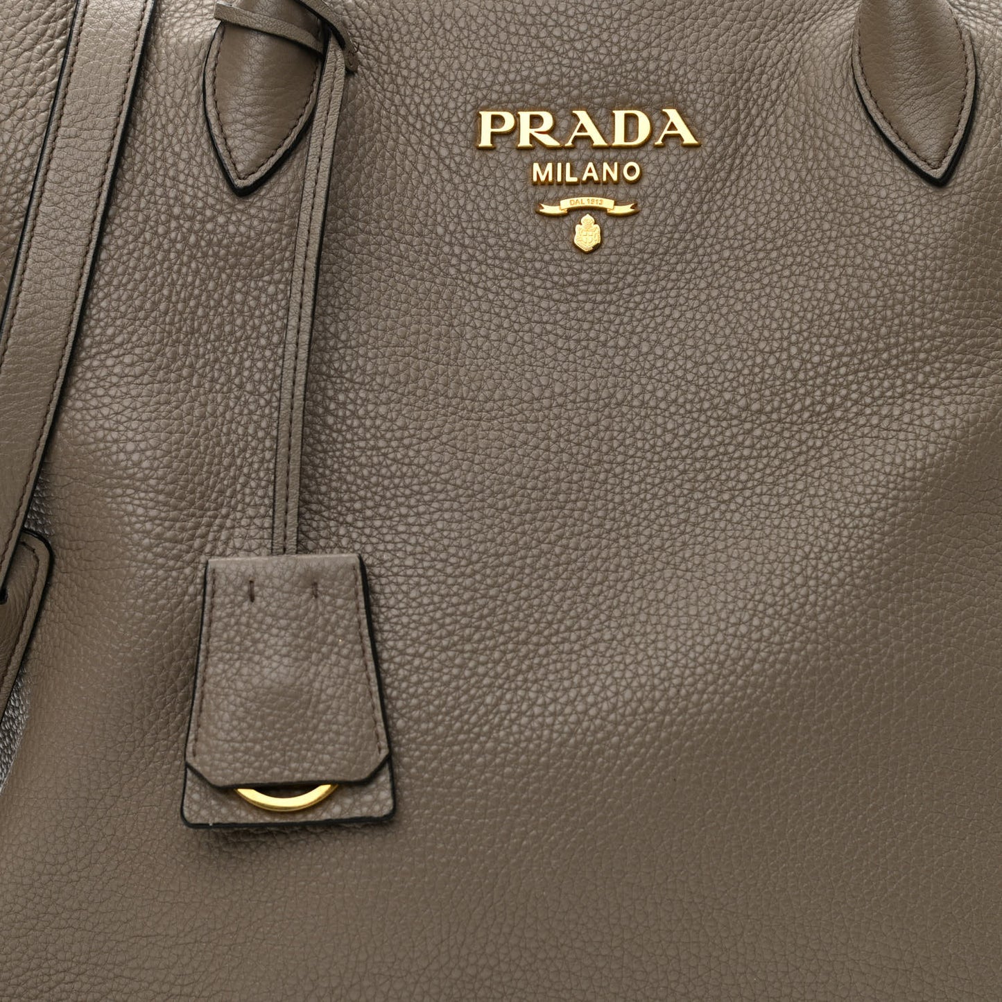 Vitello Daino Zippered Tote Argilla