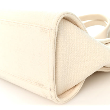 Chanel Mixed Fibers Small Deauville Tote White 11 of 11