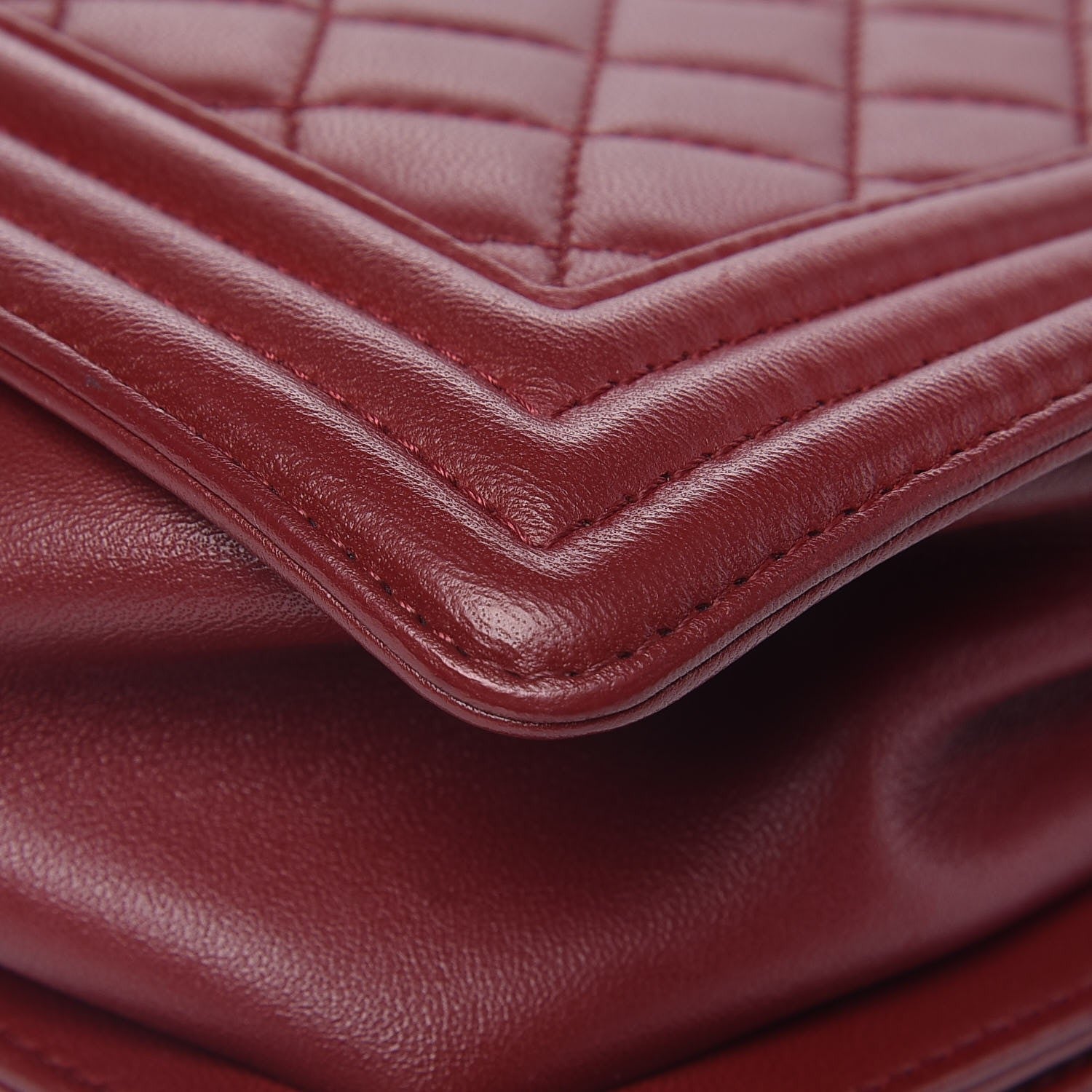 Chanel Lambskin Quilted New Medium Boy Flap Red 12 of 15