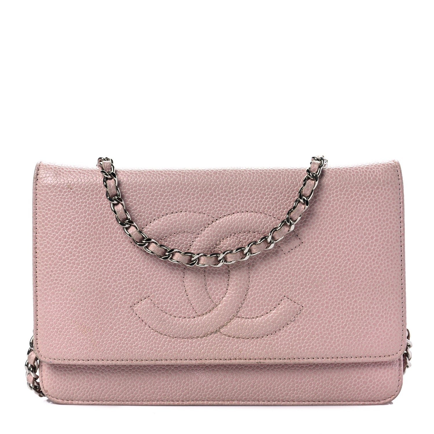 Chanel Caviar Timeless CC Wallet On Chain WOC Pink 1 of 10