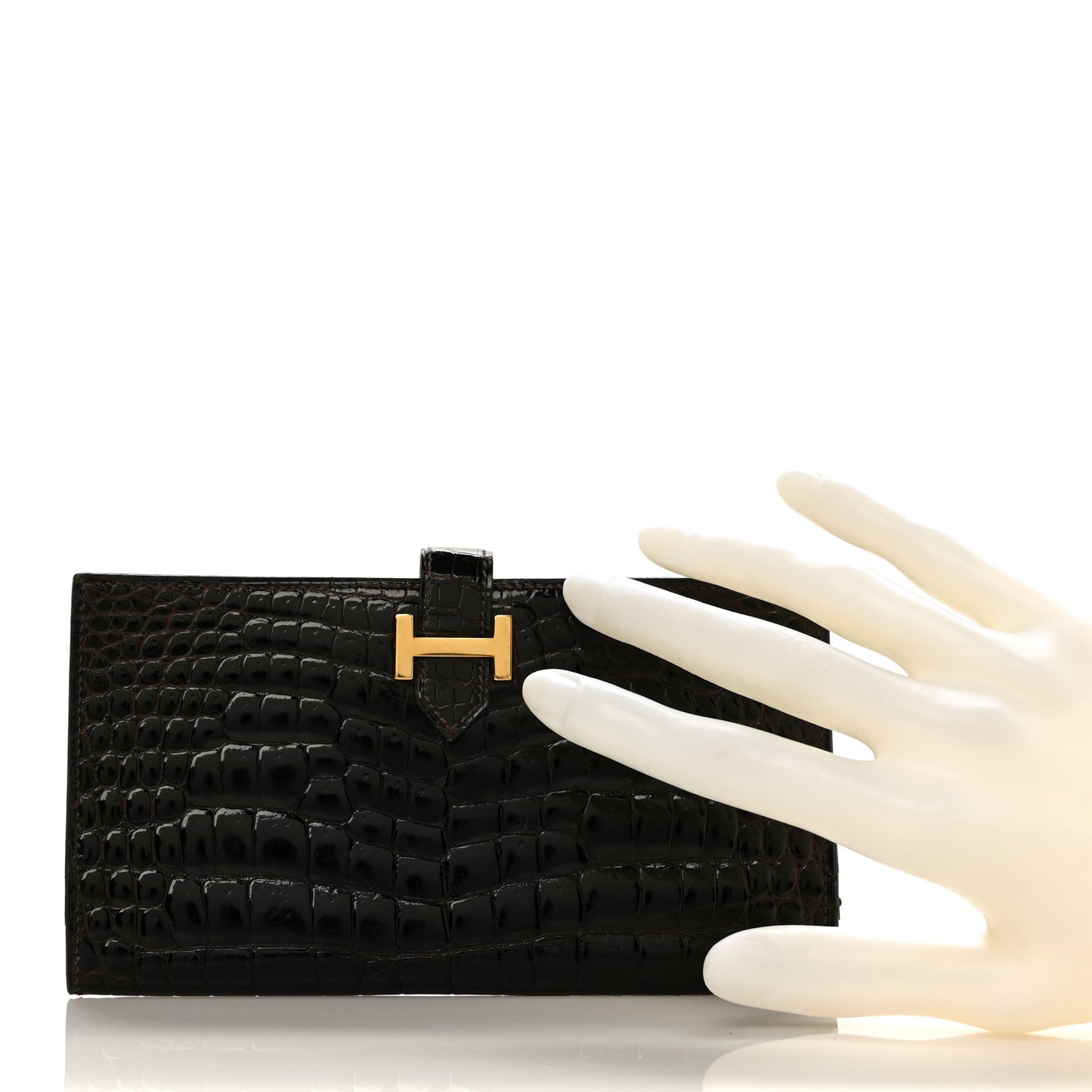 Shiny Alligator Bearn Wallet Ebene