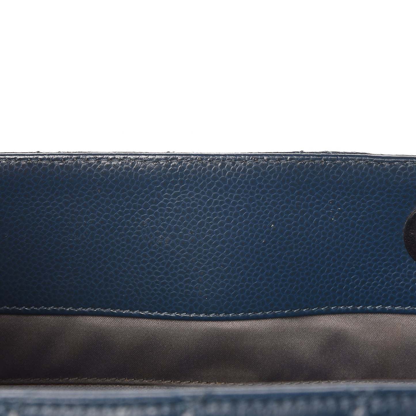 Caviar Quilted XL Grand Shopping Tote GST Dark Blue