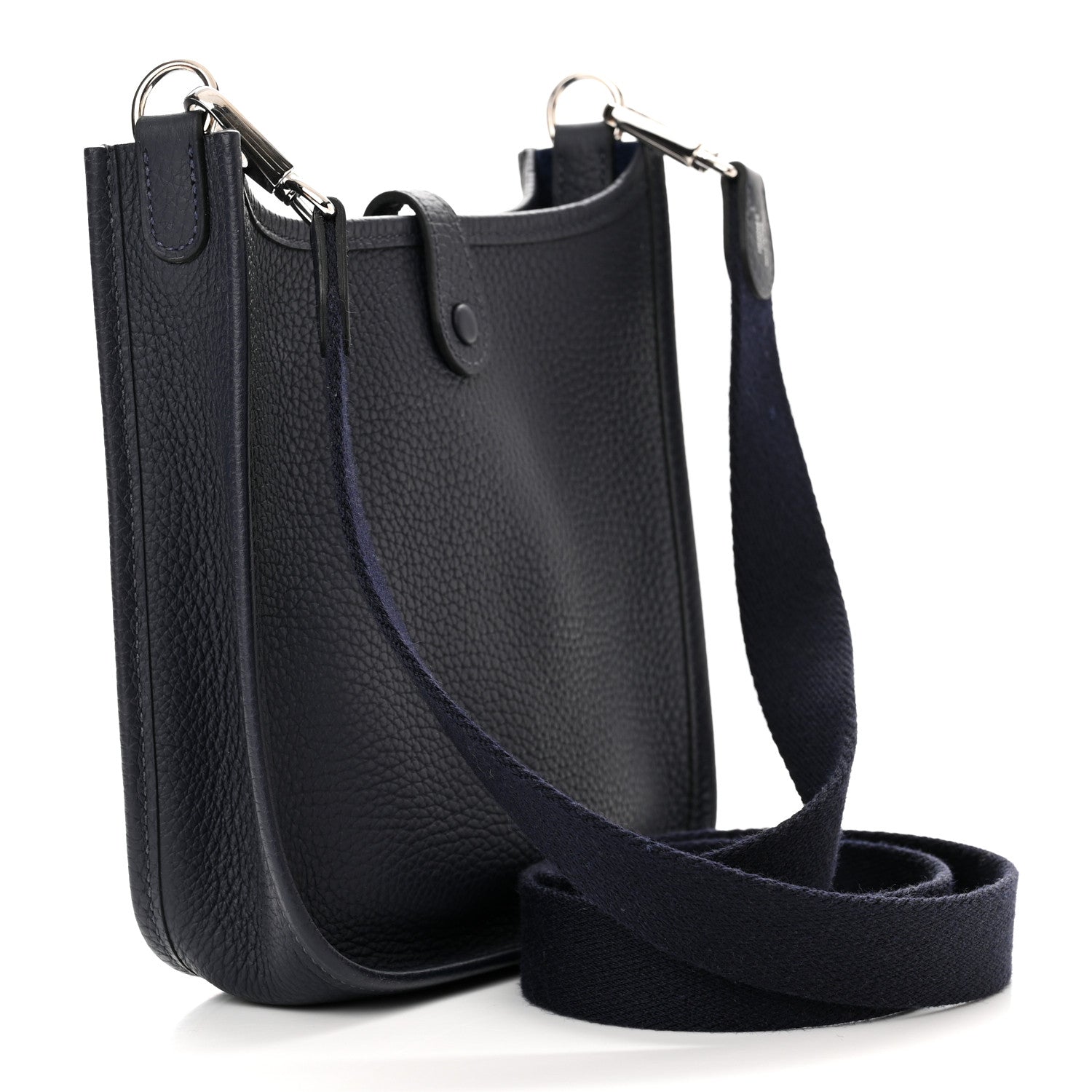 Hermes Taurillon Clemence Evelyne TPM Bleu Obscur 3 of 11