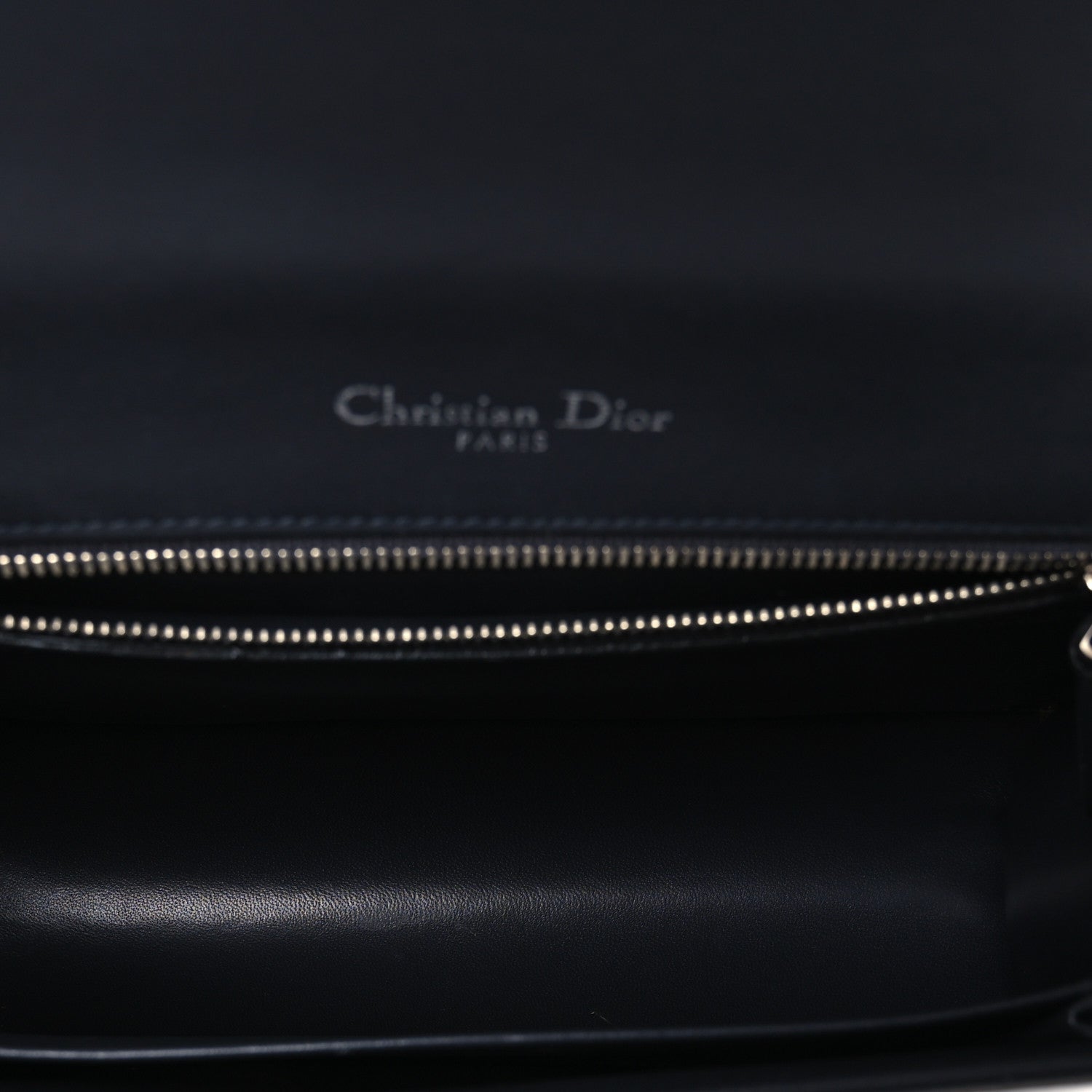 Christian Dior Metallic Patent Micro-Cannage Medium Diorama Flap Bag Silver 4 of 10