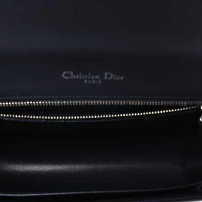 Christian Dior Metallic Patent Micro-Cannage Medium Diorama Flap Bag Silver 4 of 10
