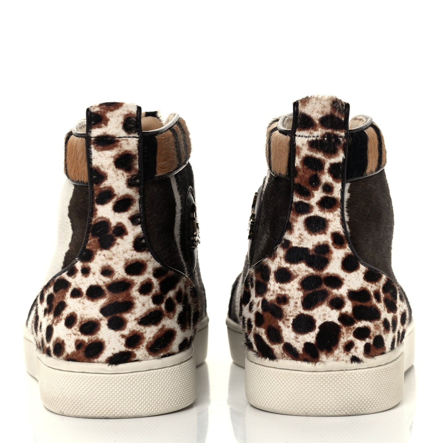 Calf Hair Animal Print Rantus Orlato Flat Sneakers 38 Multicolor