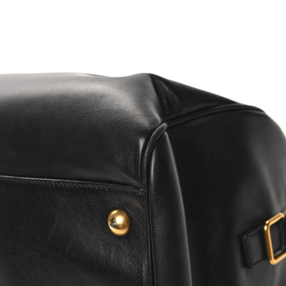 Saint Laurent Calfskin Classic Duffle 6 Black 10 of 15