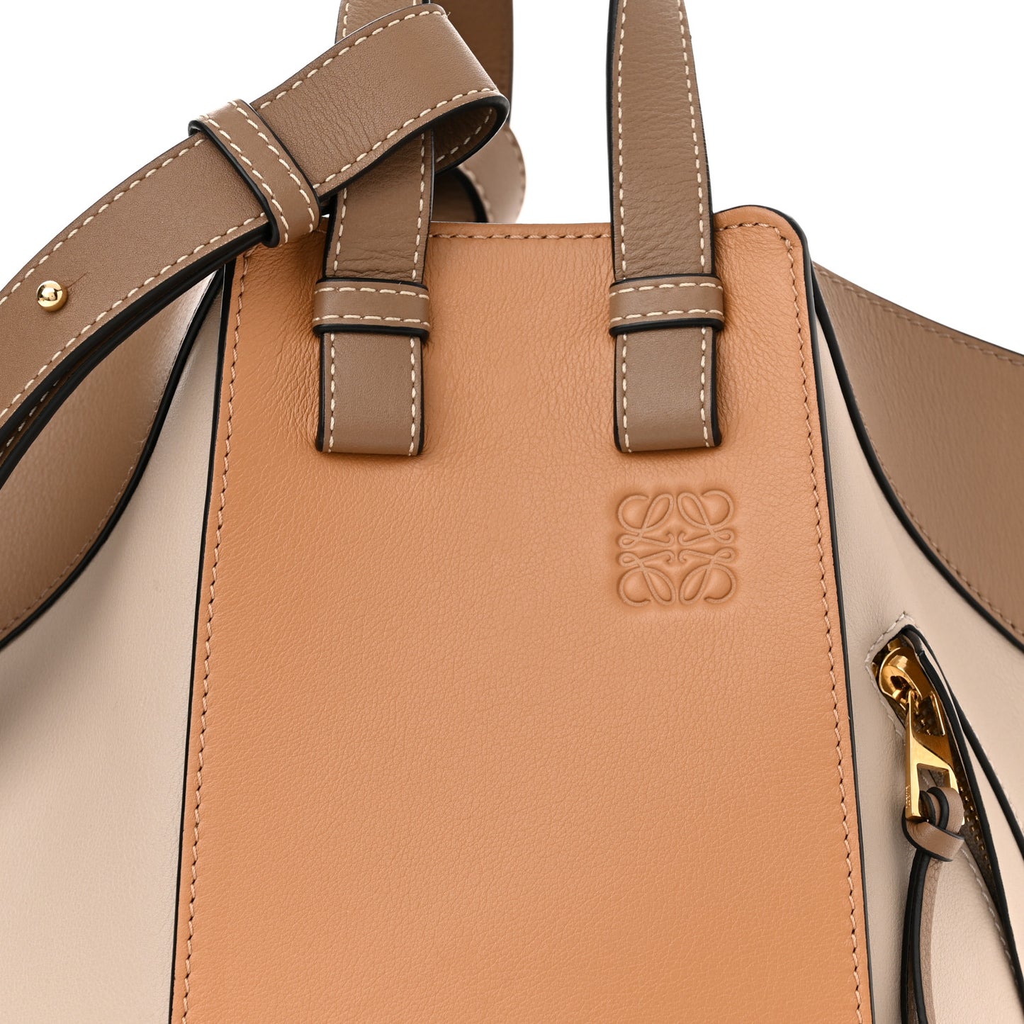 Calfskin Small Hammock Shoulder Bag Warm Desert Mink