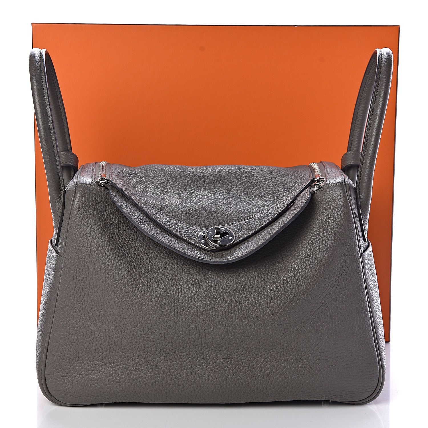 Hermes Taurillon Clemence Lindy 30 Etain 11 of 11