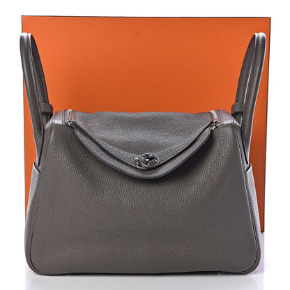 Hermes Taurillon Clemence Lindy 30 Etain 11 of 11