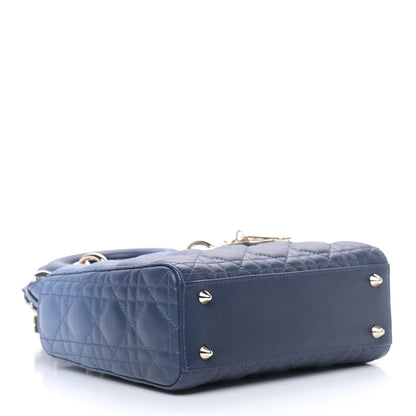 Christian Dior Lambskin Cannage Gradient Small My ABCDior Lady Dior Indigo Blue 3 of 8