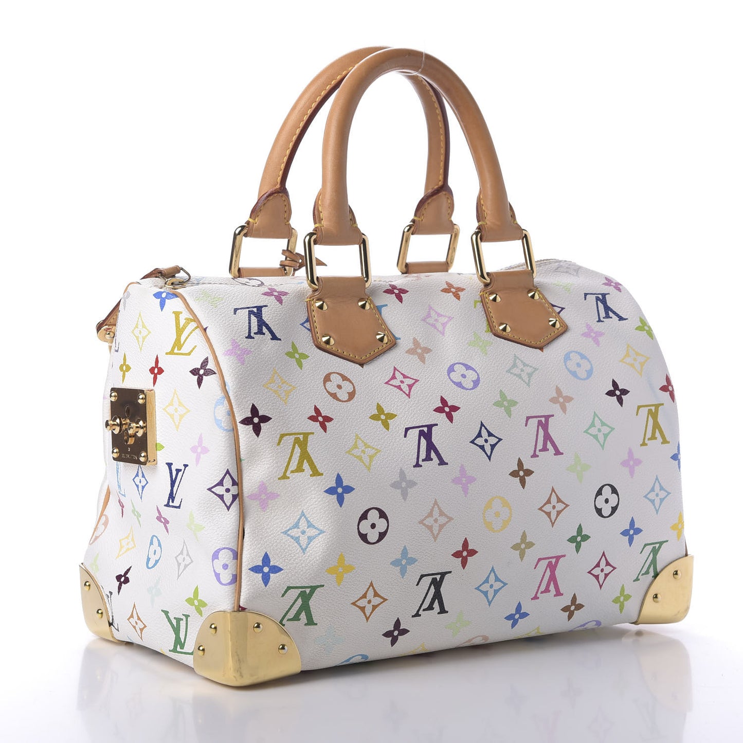Monogram Multicolor Speedy 30 White