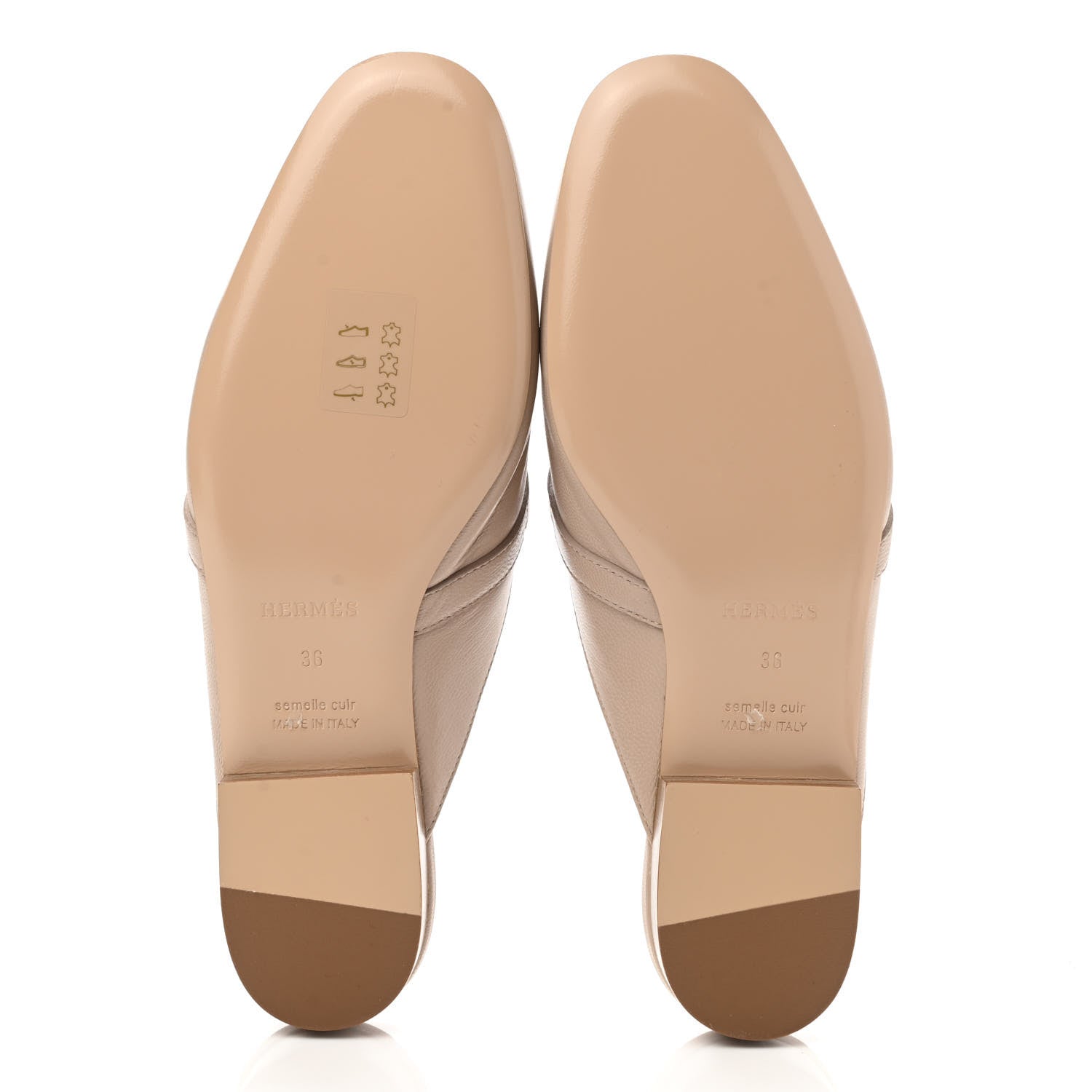 Hermes Goatskin Oz Mules 36 Blanc Gomme 5 of 9