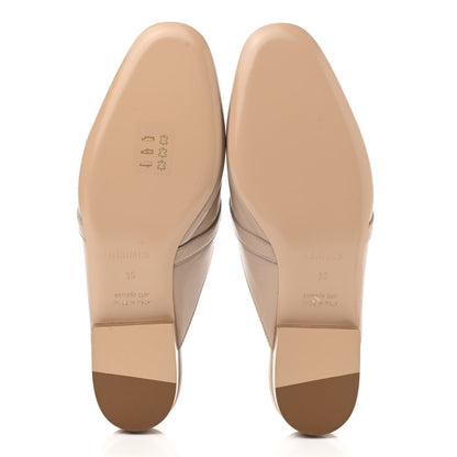 Hermes Goatskin Oz Mules 36 Blanc Gomme 5 of 9