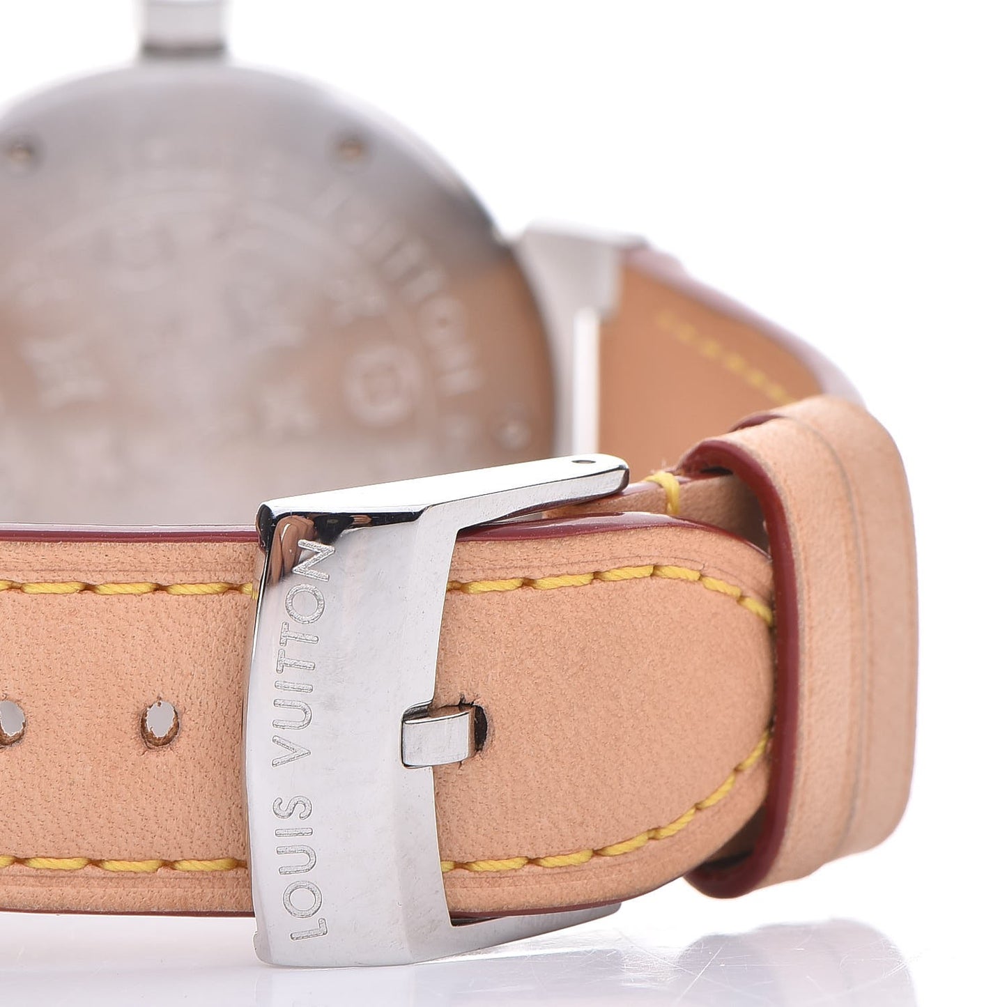 Stainless Steel Vachetta 34mm Tambour Quartz Watch Champagne