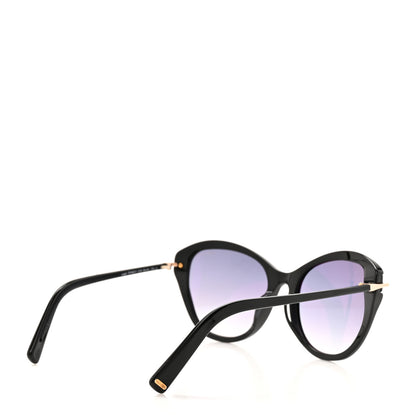 Tom Ford Leigh Round TF850-F Sunglasses Black 4 of 8