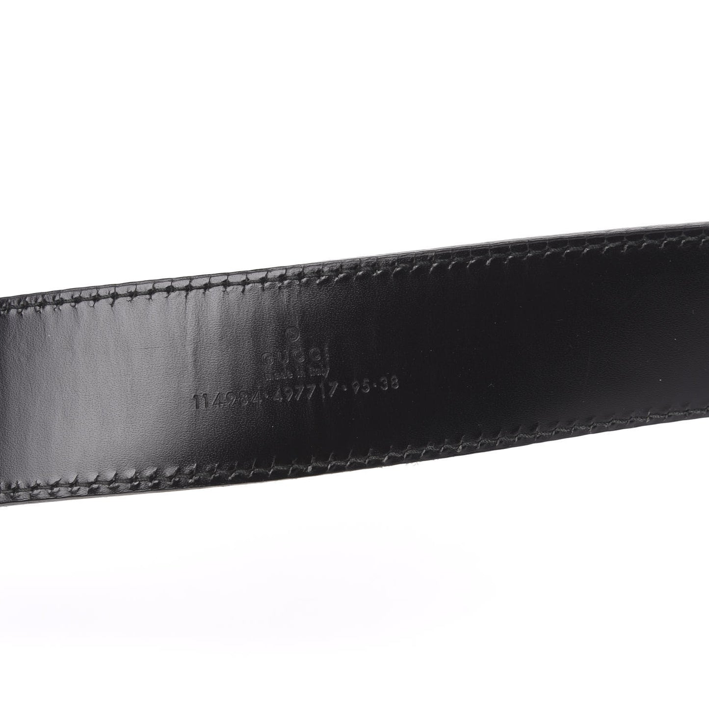 Guccissima Interlocking G Belt 95 38 Black