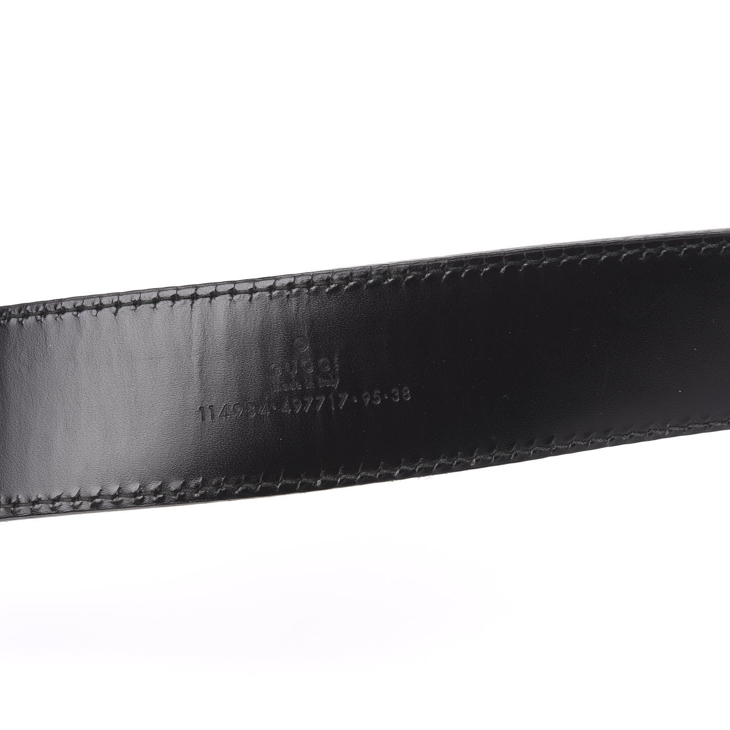Gucci Guccissima Interlocking G Belt 95 38 Black 5 of 6