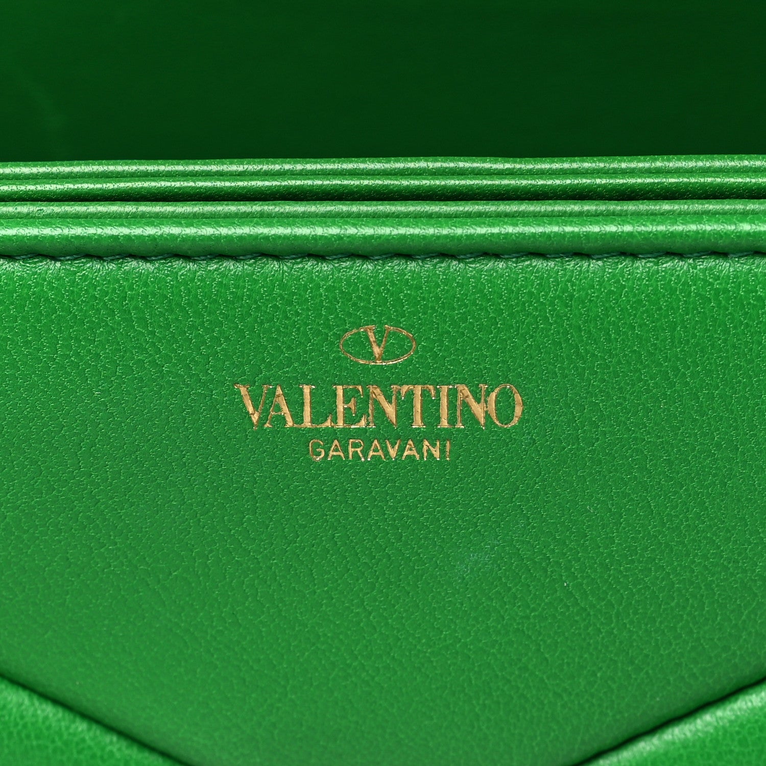 Valentino Garavani Nappa One Stud Chain Clutch Gea Green 6 of 9