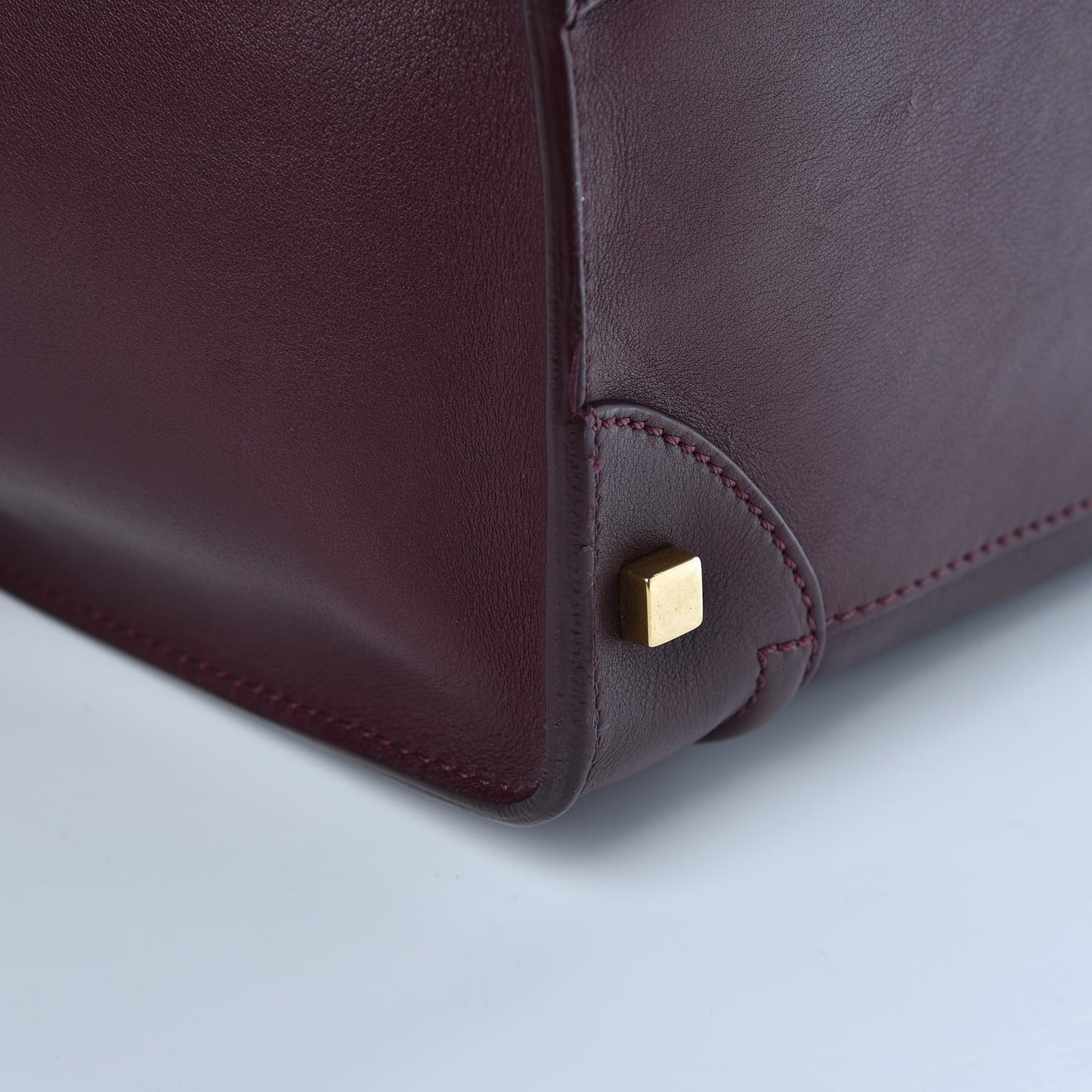 Smooth Calfskin Mini Luggage Burgundy