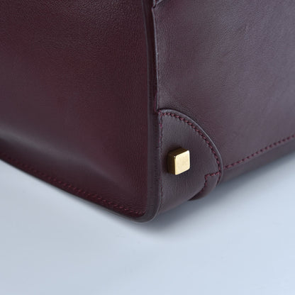 Celine Smooth Calfskin Mini Luggage Burgundy 9 of 11