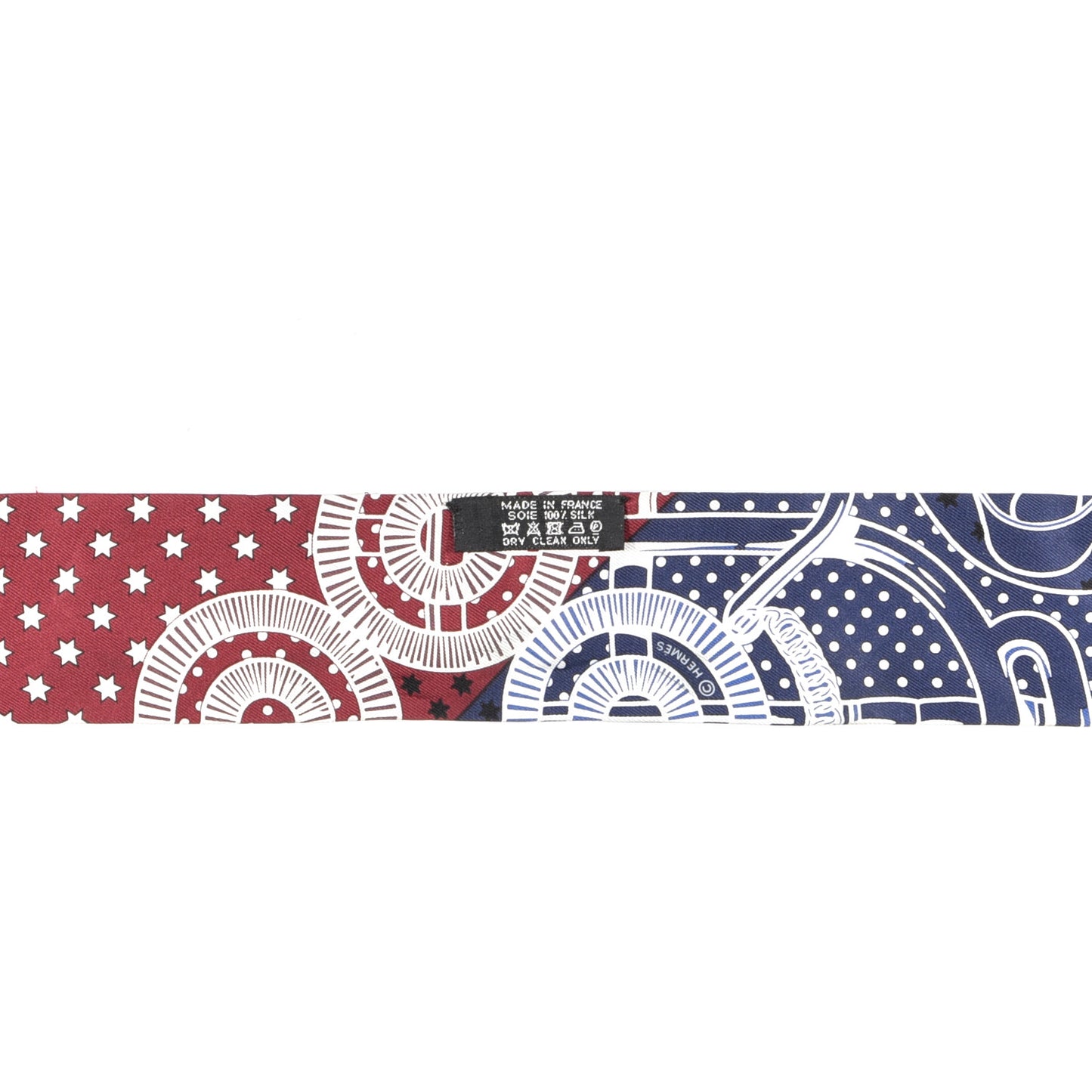 Silk Eperon d'Or Cut Twilly Bordeaux Blanc Marine
