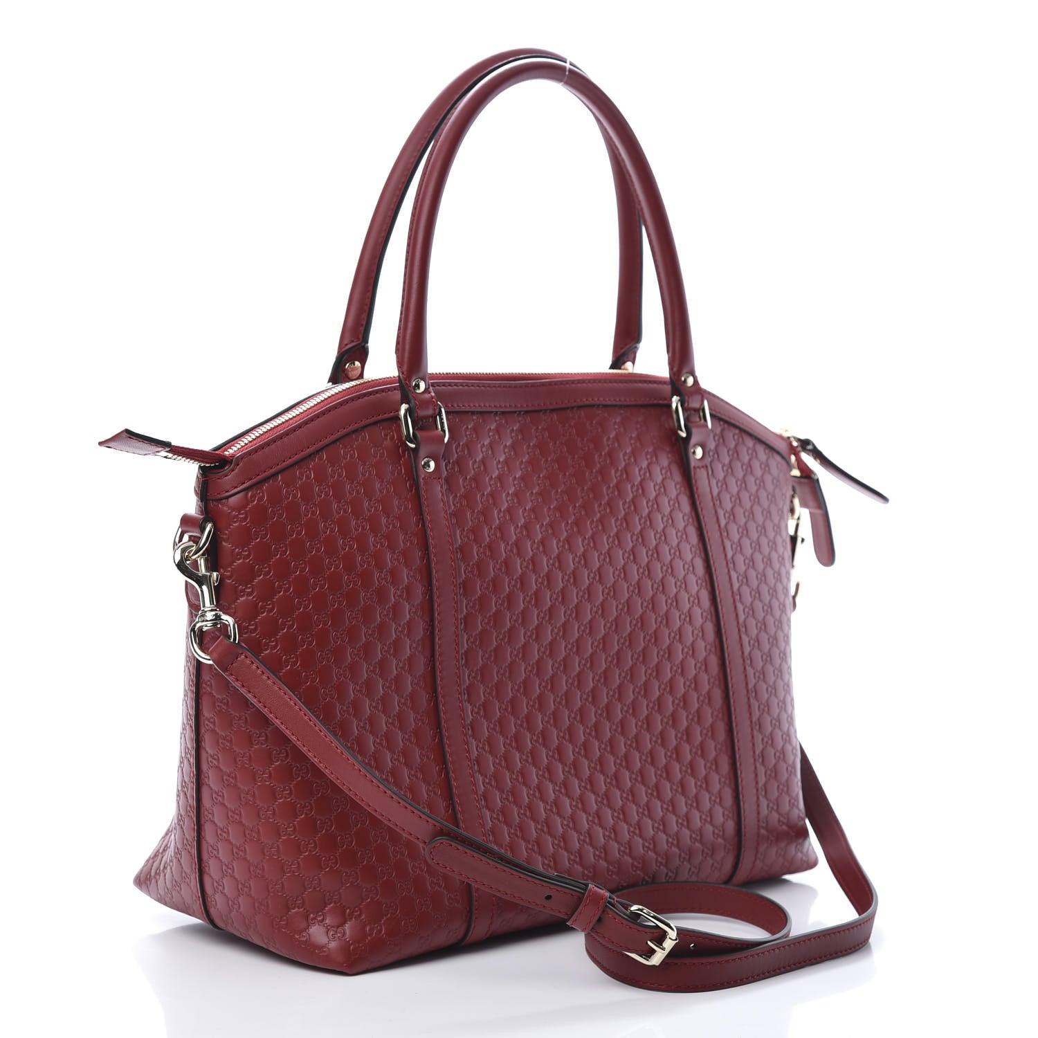 Gucci Soft Microguccissima Dome Satchel Red 3 of 11
