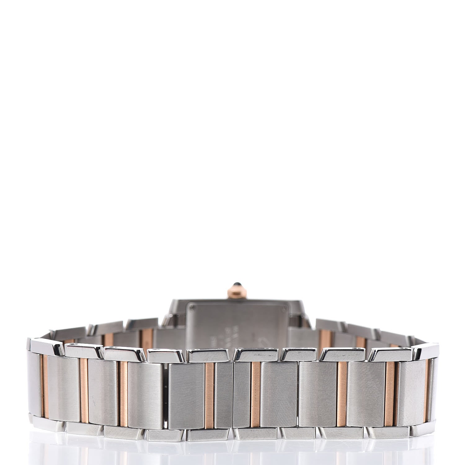 Cartier Stainless Steel 18K Pink Gold Diamond 25mm Tank Francaise Quartz Watch 4 of 6