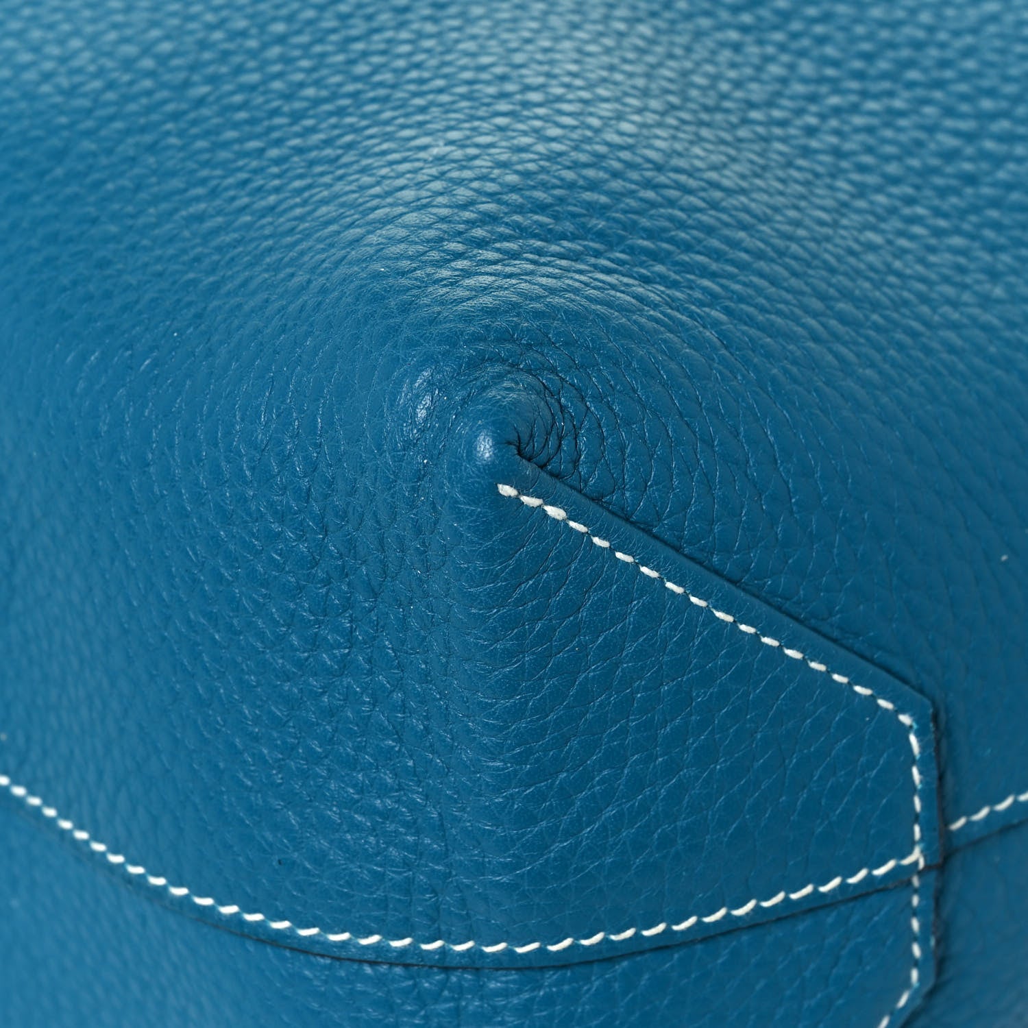 Hermes Taurillon Clemence Double Sens 36 Reversible Tote Bleu Sapphire Izmir 18 of 22