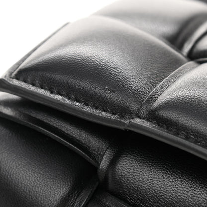 Bottega Veneta Lambskin Maxi Intreccio Padded Chain Cassette Crossbody Bag Black 9 of 9