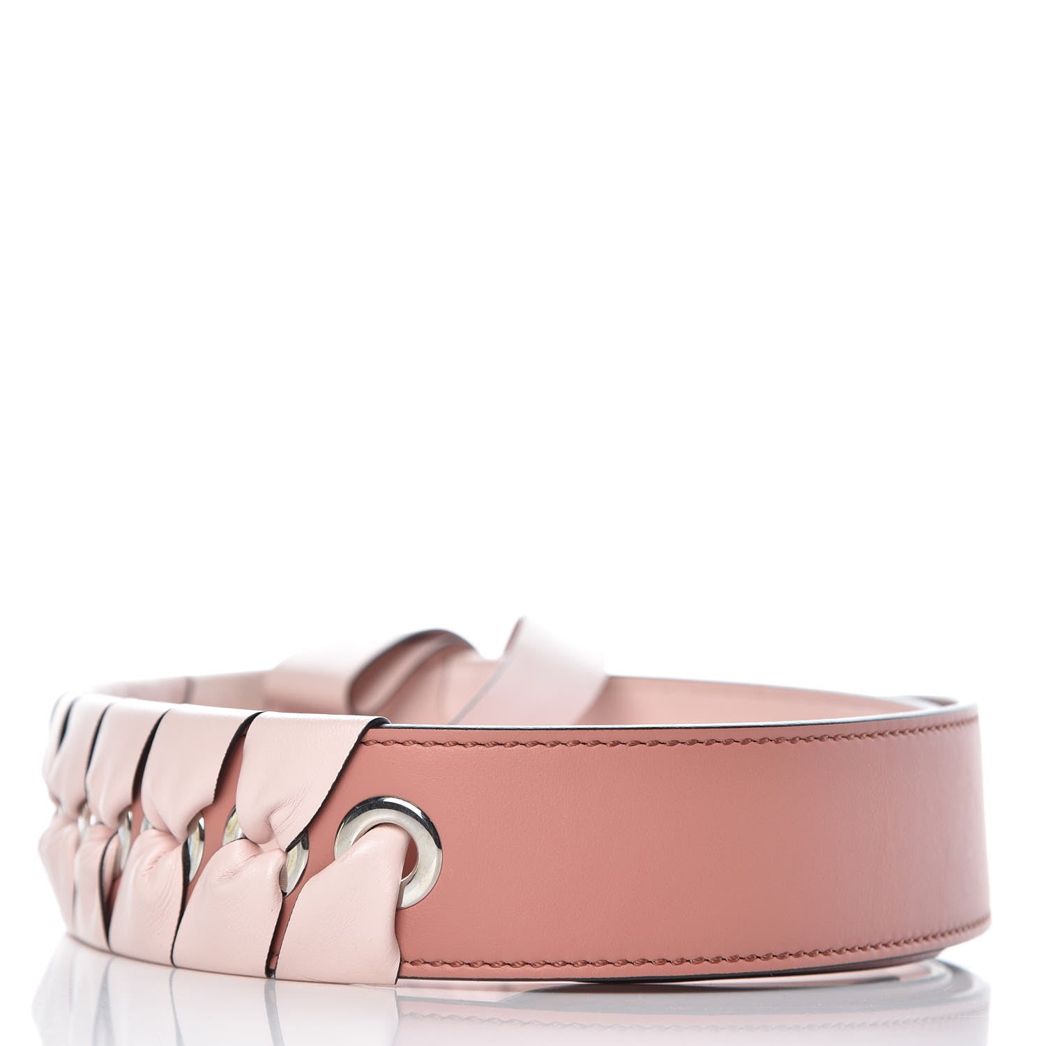 Fendi Vitello Century Nappa Lace Up Bow Strap You Macaron Confetto 2 of 5