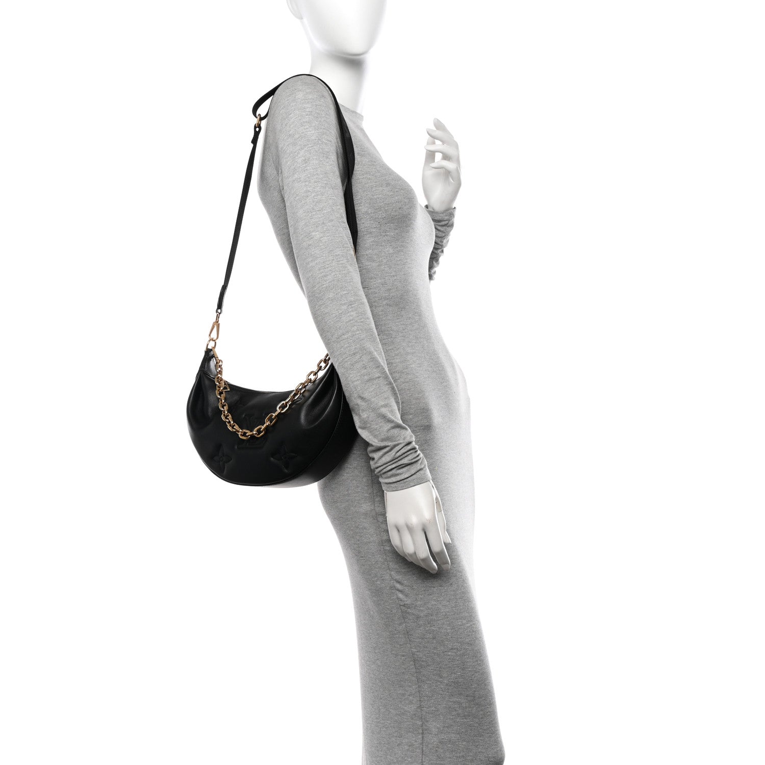 Louis Vuitton Calfskin Bubblegram Over The Moon Black 2 of 11